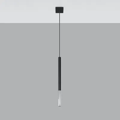 Zdjęcie produktu dla Lampa wisząca MOZAICA 1 czarny/chrom Sollux Lighting SL.0885
