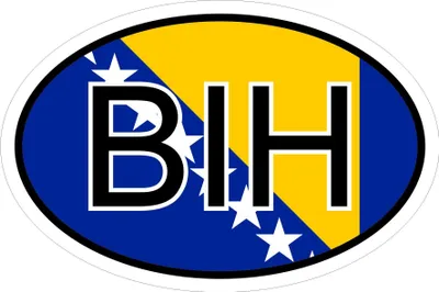 Produktbild von Kiwistar - Autoaufkleber - 15x10 cm - außen klebendKiwistar Autoaufkleber - Bosnien Herzegowina BIH Auto, Laptop, Fahrrad, LKW, Motorrad Mehrfarbig Autoaufkleber Aufkleber KFZ Flagge Fahne