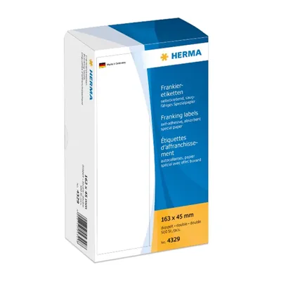 Produktbild von Frankieretiketten doppelt 163x45 mm 500 St.