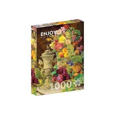 Obrázok produktu pre Puzzle 1000 dielov Enjoy – Ferdinand Georg Waldmüller: Zátišie s ovocím