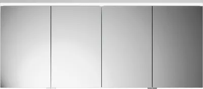 Image de burgbad Lin20 Armoires de toilette avec éclairage LED, 4 portes, 1600x700x170mm, SPQK160F5395