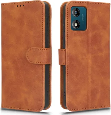Produktbild von Motorola Moto E13 Hülle - Coverup Klapphülle - Braun