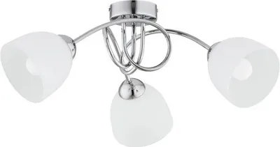 Obrázek produktu pro Stropní svítidlo SEYLA, chromované, 3xE27x15W, kov, rozměry: 27x52x52 cm, IP20, Alfa
