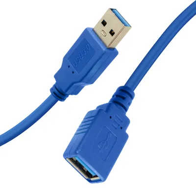 Zdjęcie produktu dla LinQ, przedłużacz USB 3.0 do synchronizacji 5 Gb/s, długość 1,5 m, niebieski