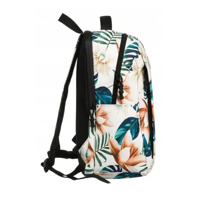 Produktbild von Peterson | Geräumiger, Polyester-Rucksack, für Frauen, Weiß, Bunt, 29x40 cm