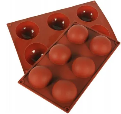 Produktbild von SilikoMart Silikonform Halbkügelchen für Desserts und Kuchen