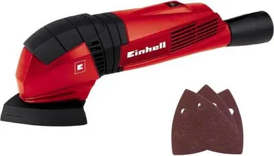 Zdjęcie produktu dla Einhell TC-DS 20 E, Szlifierka trójkątna delta, Rzep, Czarny, Czerwony, 12000 RPM, 22000 RPM, Prąd przemienny