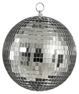 Dekofigur Spiegel bal Silber