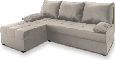 Produktbild von Masseno Ecksofa RITA mit Schlaffunktion L-Form, Sofa mit Bettkasten, Wohnzimmersofa, Couch, Soffa, Bettsofa, Couchgarnitur- Beige, PAROS 02