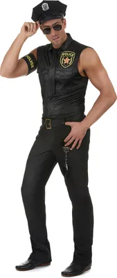 Immagine prodotto di Costume da poliziotto da uomo nero - L