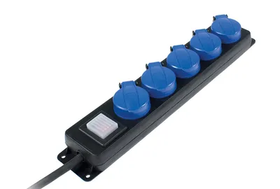 Immagine prodotto di as-Schwabe 38619 as-Schwabe 5-fach Steckdosenleiste mit Schalter 4,5 m schwarz