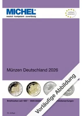 Obrázok produktu pre Münzsammlung Deutschland 2026 Euro-Kursmünzen und 2-Euro-Kurs-Gedenkmünzen