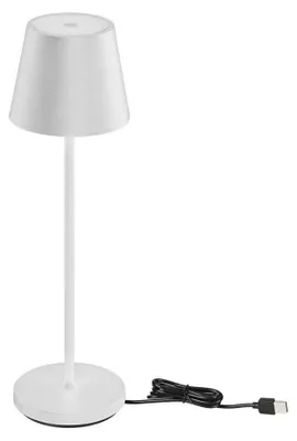 Immagine prodotto di V-TAC Lampada LED da Tavolo 1.5W a batteria in alluminio con caricatore Wireless - Touch Dimmerabile 3000K IP54 - 23445