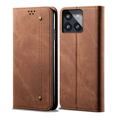Obrázek produktu pro Pouzdro pro Xiaomi Redmi K70E, Kožené Peněženkové Pouzdro s Magnetickým Uzavíráním a Stojánkem hnědé