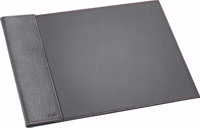Produktbild von Läufer Schreibunterlage Concerto 450 x 650 mm schwarz Carbonoptik aus Leder
