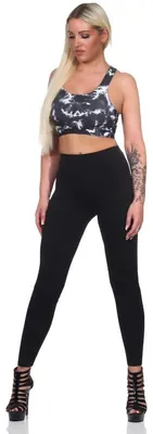 Produktbild von Damen Leggings schwarz lang; Schwarz M/38