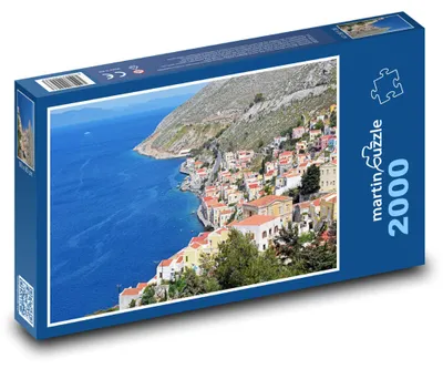 Obrázek produktu pro Puzzle 2000 Pobřežní město s přístavem - martinpuzzle