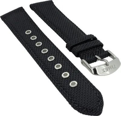 Produktbild von Timex Waterbury Uhrenarmband 20mm Leder / Textil schwarz TW2R38500