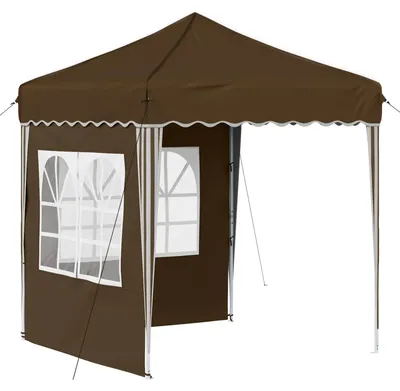 Immagine prodotto di Tenda da festa pieghevole vidaXL 195 x 195 x 245 cm, tessuto Oxford marrone