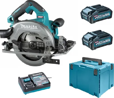 Zdjęcie produktu dla Makita HS004GM202 Akumulatorowa pilarka tarczowa 190 mm 40 V maks. 4,0 Ah Li-Ion