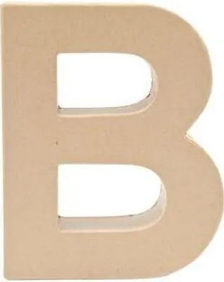 Produktbild von Pappmache Buchstabe 'B' stehend zum basteln kreativ Rico Design Idee