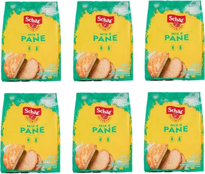 Produktbild von 6x Schär Mix B Mix Pane Mehl Farina Gluten Free mit Linsenmehl Glutenfrei 500g