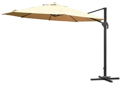 Image de Premium - Parasol de jardin décentré en aluminium Ø 350 cm