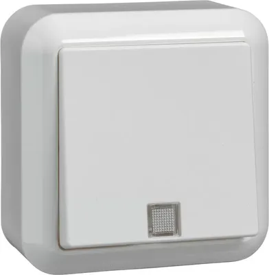 Produktbild von Elso Universal-Schalter beleuchtet 10A CONTURA Steckklemme reinweiß 381614
