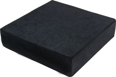 Sitzerhöhung, Sitzkissen, Stuhlkissen 40x40x10 cm aus sehr festem Verbundschaum inclusive Bezug, schwarz