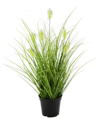 Produktbild von Künstliches Fuchsschwanzgras im Topf Gras Kunstpflanze Kunstgras Ziergras Grünpf