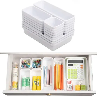 Produktbild von 24-teiliges Schubladen Organizer Set für Küche und Büro