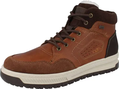 Zdjęcie produktu dla Rieker buty zimowe męskie skórzane i tekstylne brązowe rozmiar: 45
