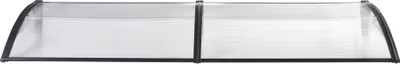Produktbild von Vordach ’Mellerud’ Polycarbonat 300 x 100 cm Schwarz/Transparent