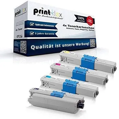 Produktbild von Print-Klex Toner Sparset kompatibel für Oki C310 C310DN C330 C330DN C331 C331DN C510 C510DN C511 C511DN C530 C530DN C531 C531DN C 310 C310 DN C 330 C330 DN C 331 C331 DN C 510 C510 DN C 511 C511 DN C