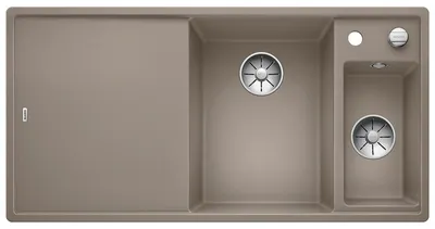 Produktbild von Spüle Blanco AXIA III 6 S 1000 x 510 mm tartufo ohne Multifunktionsschale 523480 1 Spülbecken Becken rechts Mit Restebec