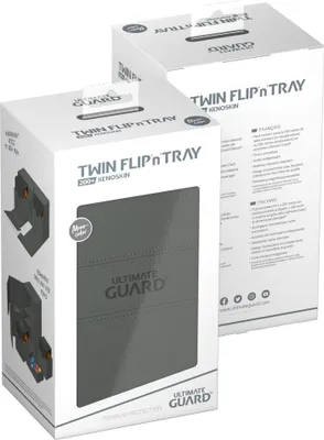 Produktbild von Ultimate Guard Twin Flip`n`Tray 200+ XenoSkin Monocolor Grau