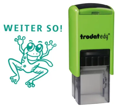 Zdjęcie produktu dla Trodat 163241, Kwadrat, Guma, Zielony, Dla dzieci i Dorosłych, 34 g, Austria