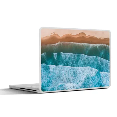 Produktbild von MuchoWow® Laptop Aufkleber Sticker Cover Meer - Golf - Muster 25x18 cm - Laptop-Deko