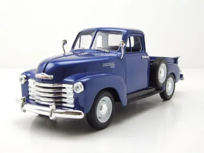 Produktbild von Welly 22087DB Chevrolet 3100 Pick Up 1953 dunkelblau metallic 1:24