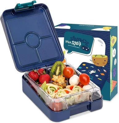 Productafbeelding van Kinder Lunchtrommel met Vakken - Lekvrij en Kleurrijk