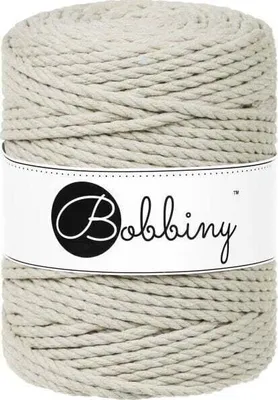 Produktbild von Bobbiny 3PLY Macramé Rope 5 mm 100 m Pale Olive Schnur