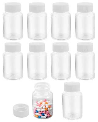 Zdjęcie produktu dla Zestaw 10 plastikowych buteleczek Lege o pojemności 80 ml, idealnych do podróży i przechowywania