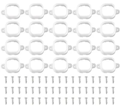 20 Lichtclips für H706-Lampen, Kunststoff, mit Schrauben