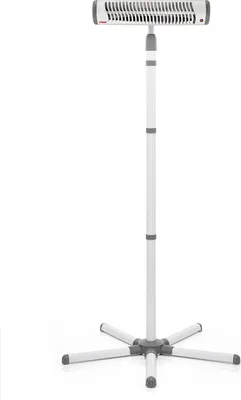 Produktbild von reer EasyHeat Flex Wickeltisch-Wärmestrahler, Infrarot-Heizlüfter, 1,85 m, Indoor, Flur, Grau, Weiß, Metall, Kunststoff