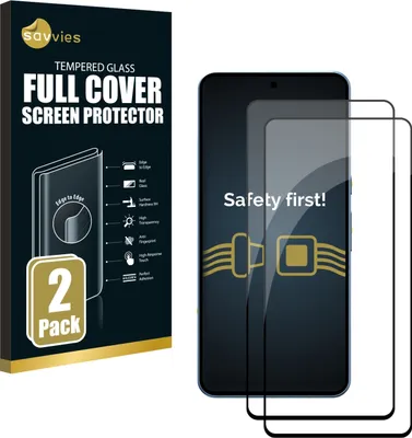 Produktbild von 2x Savvies Xtreme Glass 2.5D Full Cover Schutzglas für Google Pixel 8 Full Screen (schwarz)
