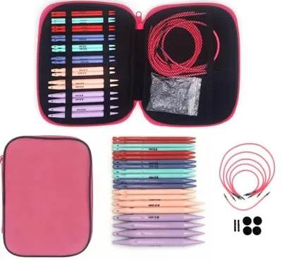 Productafbeelding van Omgoods - 33-delige Interchangeable Breinaalden Set van 3.75-10 mm