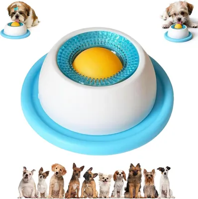 Produktbild von Hundepflegemittel Leckspielzeug für Hunde mit Rollball, rutschfester Slow Feeder für Nassfutter | Kann auch als Leckmatte oder Leckschale verwendet we