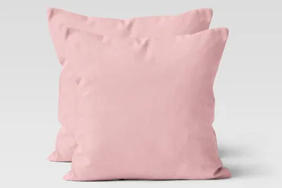 Produktbild von Mikrofaser UNI Kissenhüllen Kopfkissenbezug Kissenbezug Bezug Kissenhülle Mit Reißverschluss 80x80 cm rosé