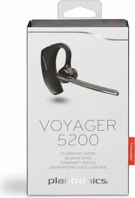 Produktbild von POLY Voyager 5200 Kopfhörer Kabellos Ohrbügel Büro/Callcenter Mikro-USB Bluetooth Schwarz