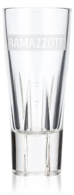 Produktbild von Ramazzotti Likör Glas 0,15l Longdrinkglas 1815 Boden und Sataniertes Logo